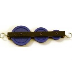 Pulley, Triple In Line, Metal