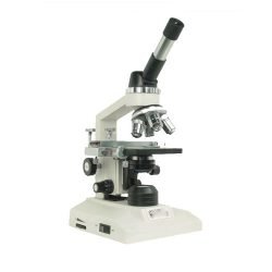 School Microscope With Inclined Tube